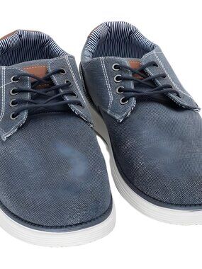 Akademiks Men's Dayton Chambray Casual Shoes Navy US 11M EU 44